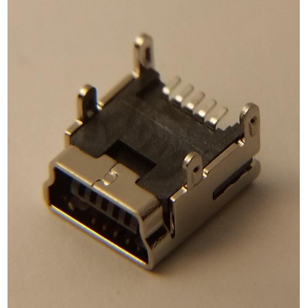 USB Mini B Female DIP 180 degree 5P FX17