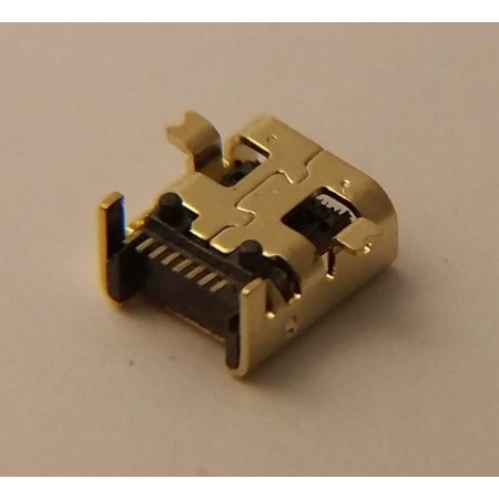 USB Mini B Female Front SMT Back DIP 8P FX18