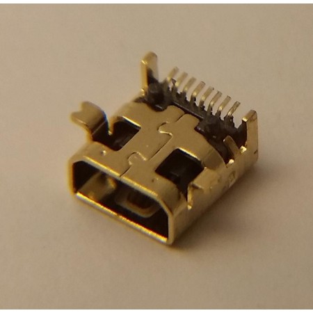 USB Mini B Female Front SMT Back DIP 8P FX18