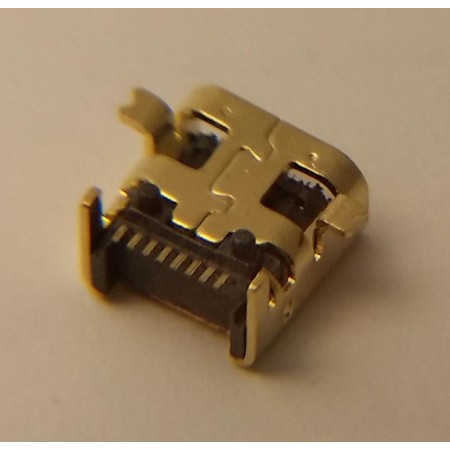 USB Mini B Female Front SMT Back DIP 8P FX18