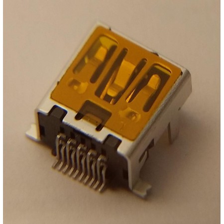 USB Mini 10P Short Front DIP Back SMT FX23