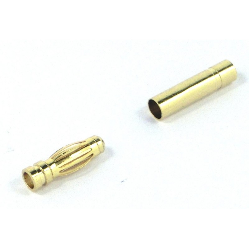 3mm Lipo Akku vergoldet Stecker Buchse Goldkontakt Set