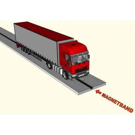 4x 60cm Magnetband 3 x 6mm Magnetbahn axiale Polarisation flex