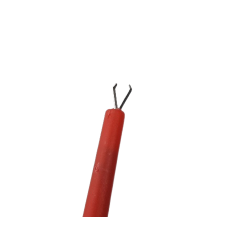 4 Stück Prüfklemmen Mini Grabber rot- PRÜFKLRT
