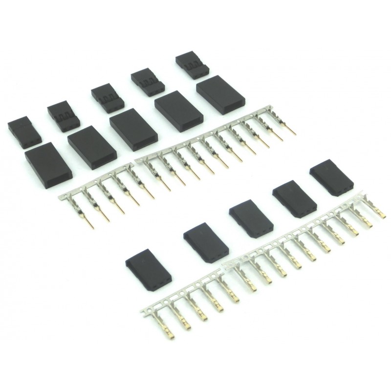 5 Paar Futaba Set lose Stecker Buchse Crimp vergoldete Kontakte 5 Paar Futaba Set lose Stecker Buchse Crimp vergoldete Kontakte