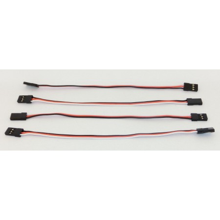 4x Servo Buchsenkabel 150mm 15cm Kabel Futaba Buchse auf Buchse f/f JR / RC