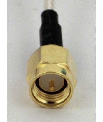 5,8Ghz Cloverleaf Antennen Set mit Schutzkappen weiss federnd gerader SMA Stecker - 1x Sender u. 1x Empfänger - FPV Copter