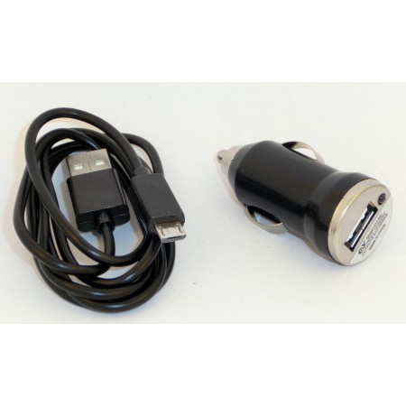 USB Micro Kabel inkl. Auto 12V Ladeadapter 1A Set USB-A auf Micro-B